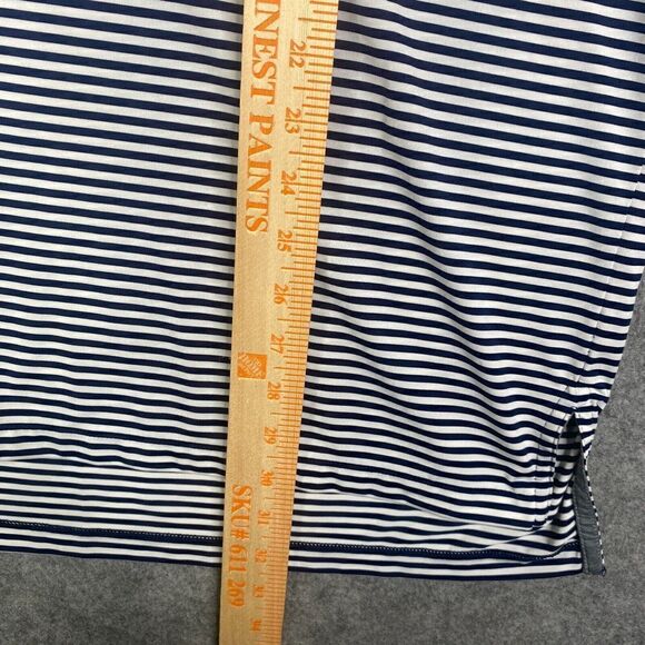 RLX Ralph Lauren Polo Shirt Adult Large Striped Short Sleeve Golf Men Preppy - Picture 4 of 8